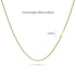 Bold Alphabet Letter Initial Charm Necklace in Gold Tone